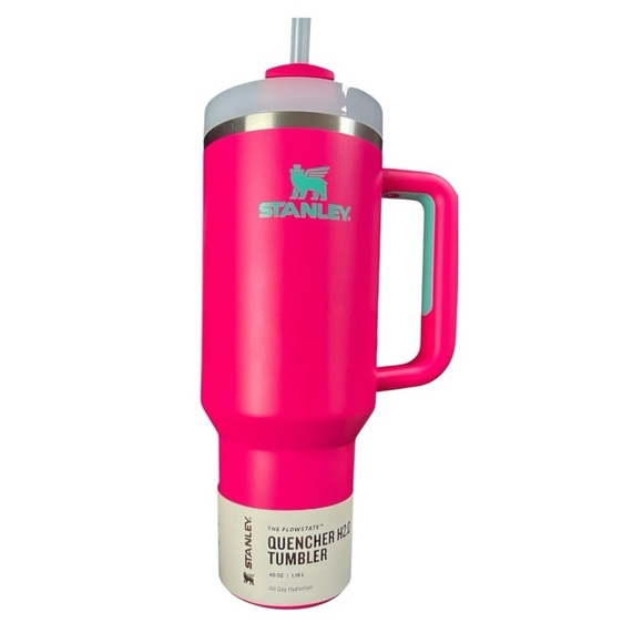 Stanley Other - NWT Stanley Quencher H2.0 FlowState 40oz Stainless Steel Tumbler Hot Pink